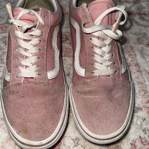 Vans Pink and White Women's Sneakers